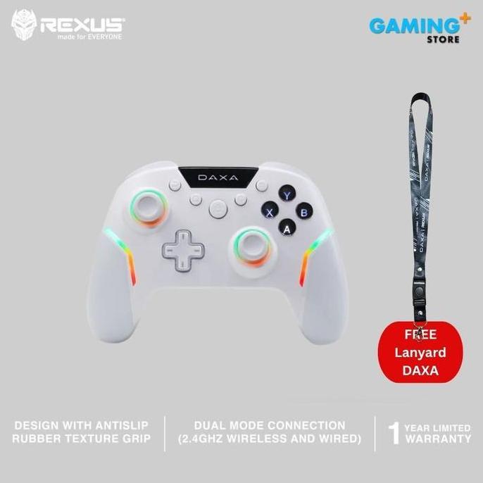 TERLARIS - Gamepad Rexus Daxa Borion DX-AX8 Tripple Connection (Wireless + Wired + Bluetooth 5.0)
