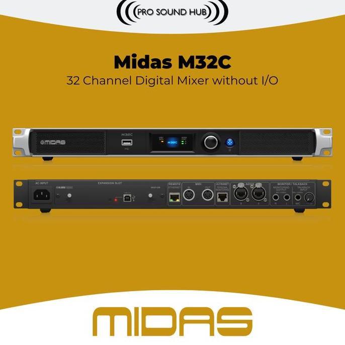 MIDAS M32C M32 C M-32 C MIXER DIGITAL PROCESSOR UNTUK S16 S32 DL16 S32 ORIGINAL DAN TERPERCAYA