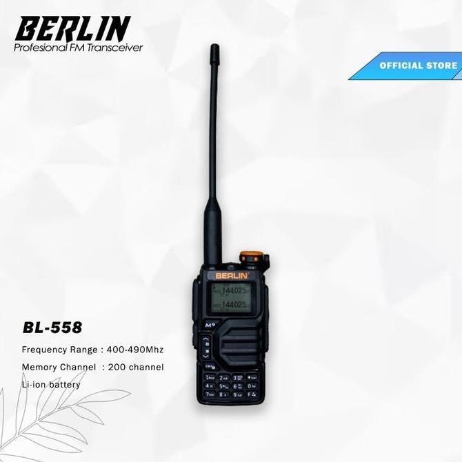 Handy Talkie (HT) Berlin BL - 558 Walkie Talkie | Original, Garansi Resmi Original
