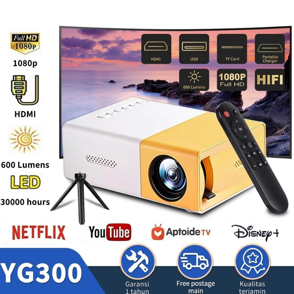 Portable mini YG300 Proyektor HP mini Home Theater Proyektor  LED mini Proyektor Proyektor