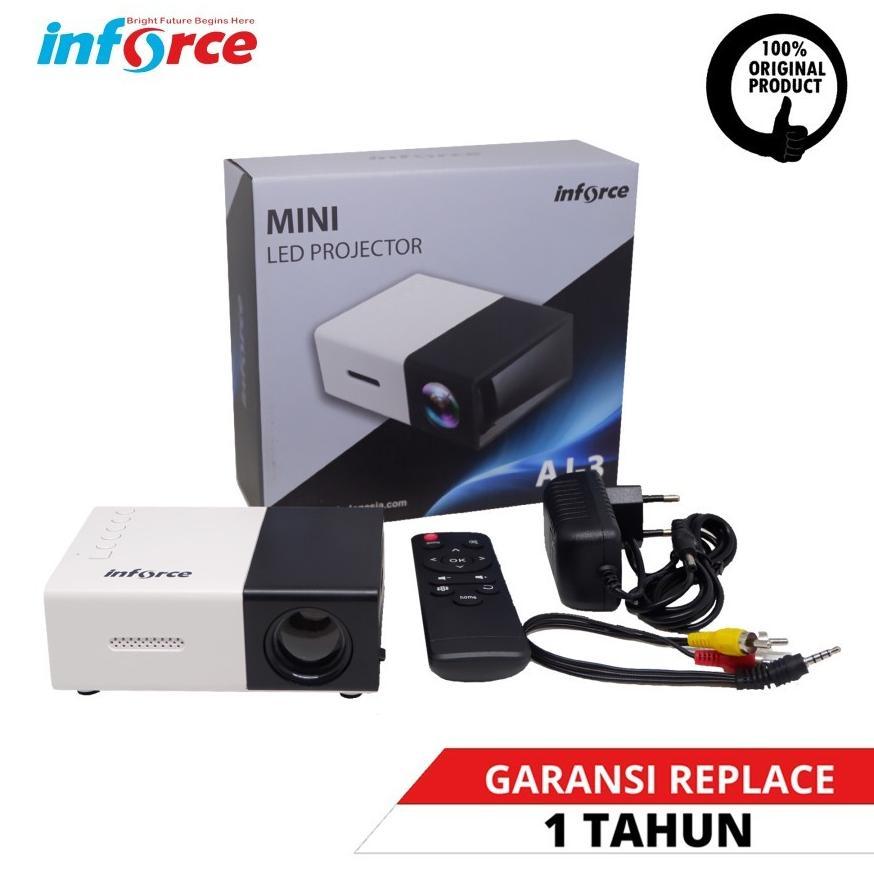 LCD Projector INFORCE Mini AJ3 Proyektor AJ-3 Portable Proyektor
