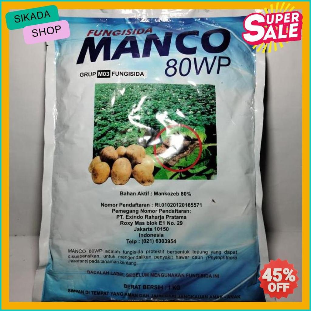 Wajib Punya Fungisida Kontak Dan Sistemik Manco 80Wp 100 Gram Respack Pembasmi Jamur Tanaman Bahan A