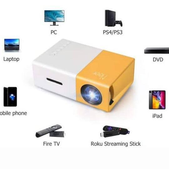 YG300 Mini Proyektor LED Infokus Bluetooth MKC KIMISO Free Remote + Charger, IMMORTALL CELL Proyekto