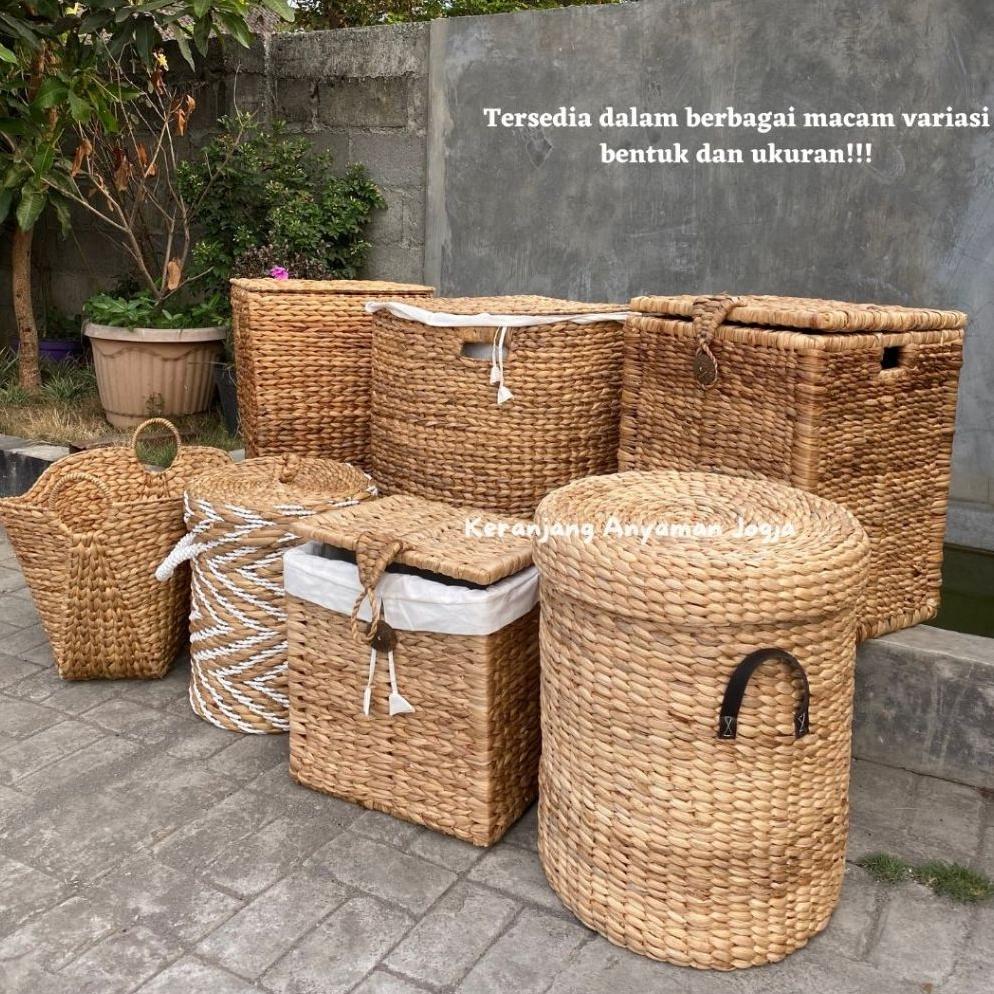Baskets Laundry / Keranjang Anyaman Laundry Berbagai Variasi / Keranjang Baju Kotor Keranjang Laundr