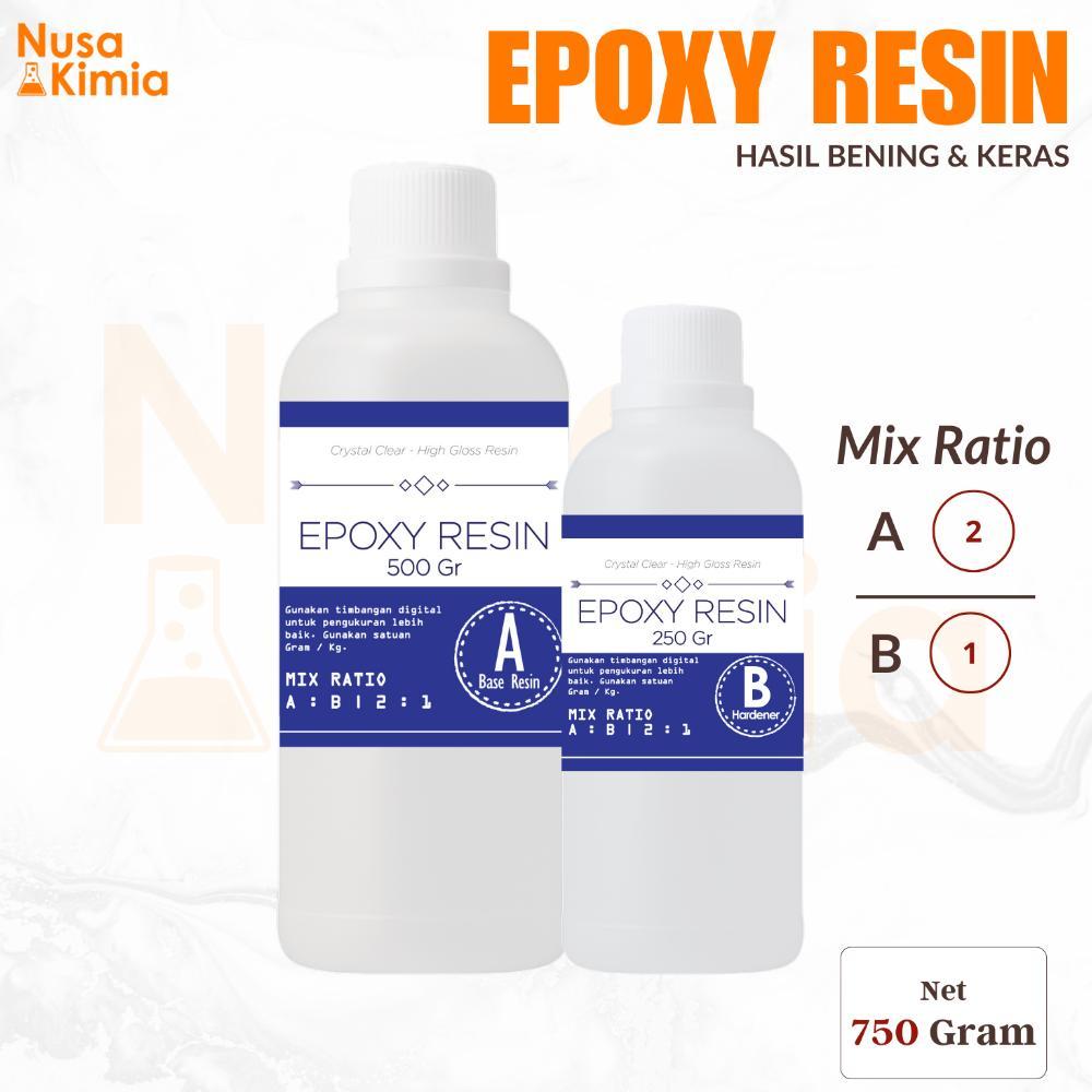 Epoxy Resin Bening 750 Gram - ART Resin - Hasil Bening dan Keras