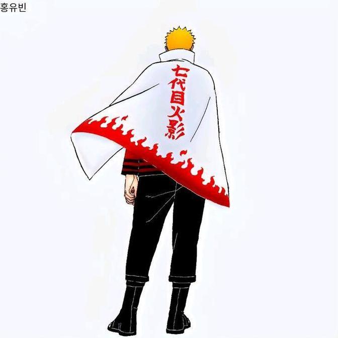 Cosplay Naruto Hokage Batwing Jubah