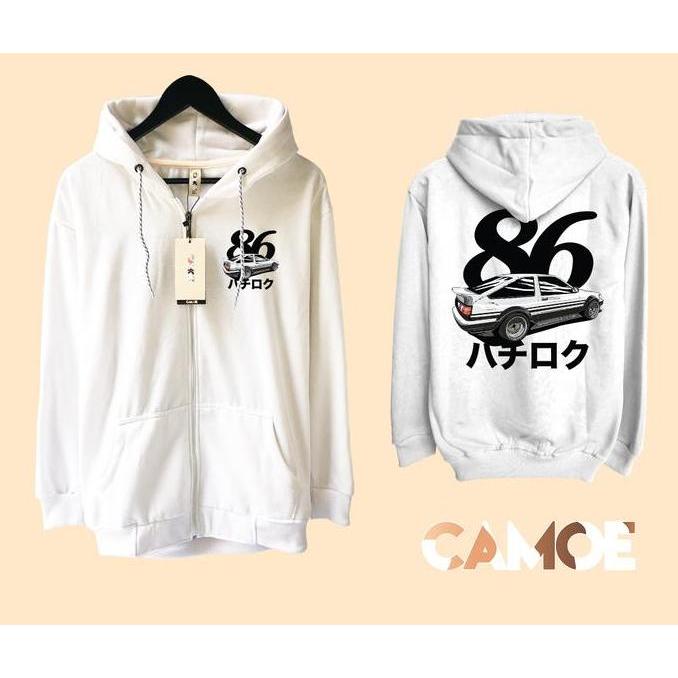 DR242>> Jaket Hoodie Zipper Toyota AE86 Trueno Japan