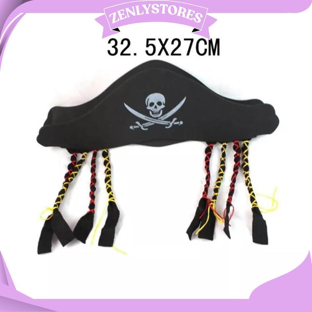 Cosplay Topi Kepang Bajak Laut Jack Sparrow Gratis Ongkir