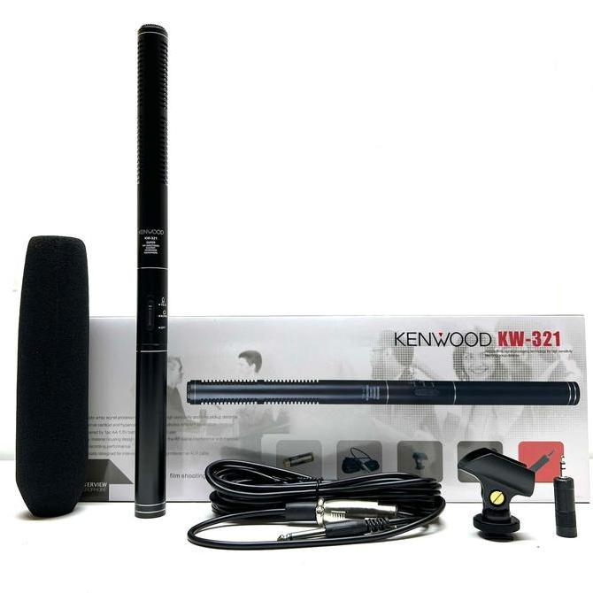 Mic Kabel Condenser KENWOOD KW 321 Telescopic Shotgun Original