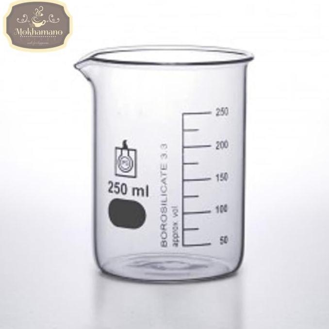 Suji Beaker Glass - Mengukur Essential Oil Mikrobiologi Kimia 250 Ml