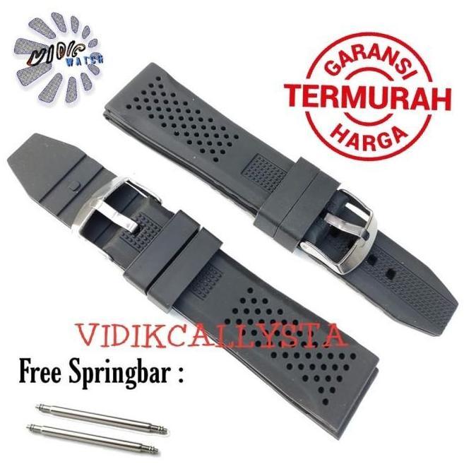 DR361>> Strap Tali Karet Rubber Alexandre Christie Strap Ac 20MM 22MM 24MM