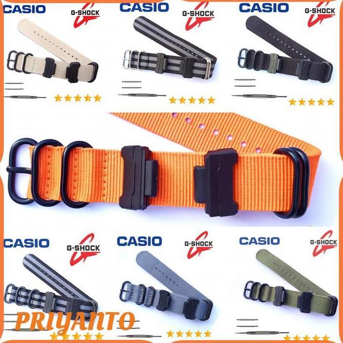 DF183>> Tali Jam Tangan Nylon Zulu Casio G-shock Ga-700 G-8900 G-9100 free pen