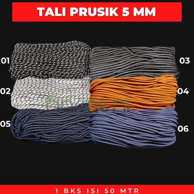 Tali Prusik 5Mm Polyester Warna