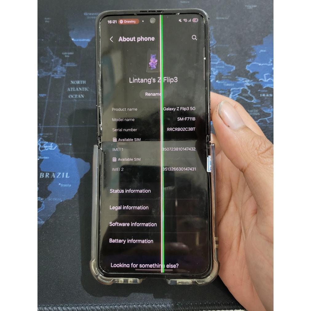 Terbaru Samsung Galaxy Z Flip 3 5G Murah RAM 8/128GB Snapdragon 888 Minus Layar Unit Only Hari Ini S