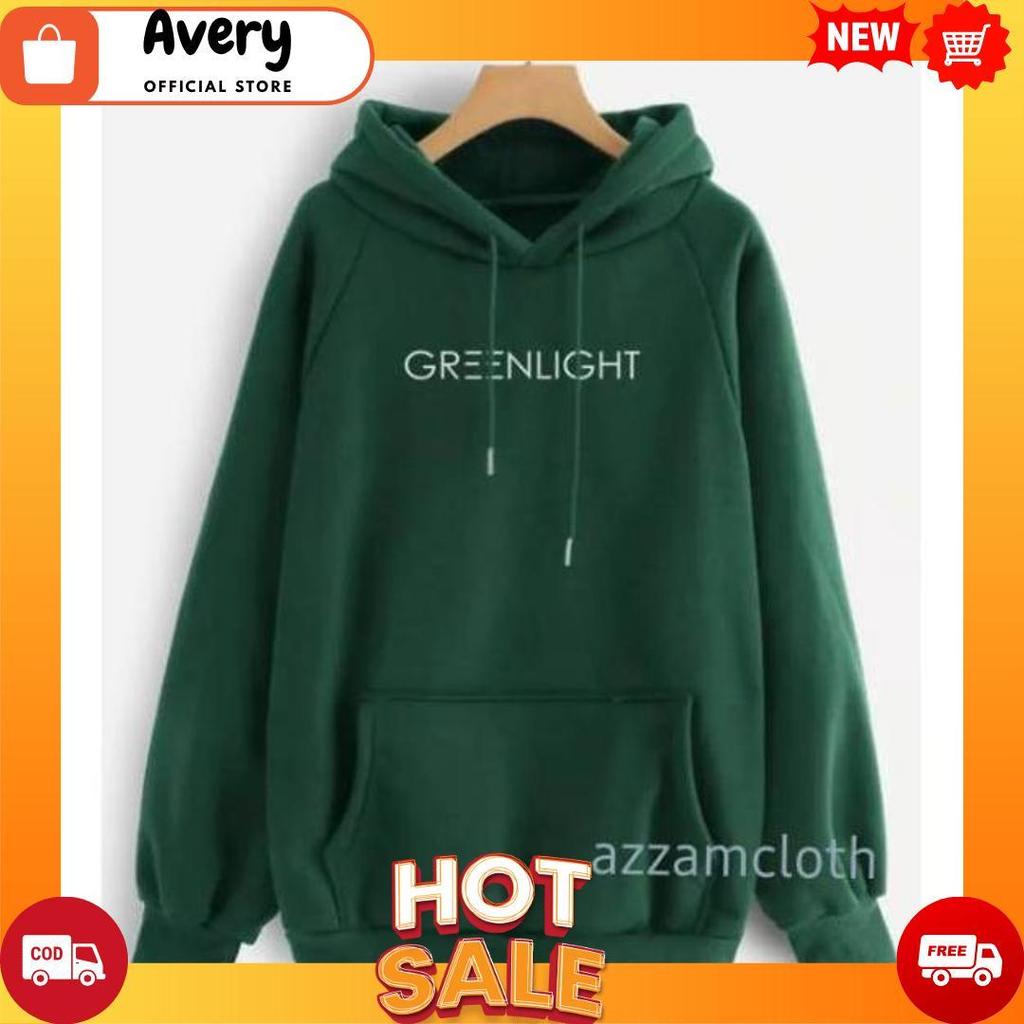 JAKET SWEATER HOODIE HIJAU BOTOL GREENLIGHT [B1][B1]