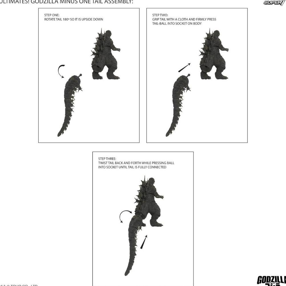 SUPER7 ULTIMATE TOHO GODZILLA MINUS ONE FIGURE - TOHO GODZILLA ACTION FIGURE KAIJU 8" - KOLEKSI &