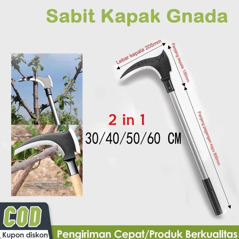 Sabit arit/rumput baja/asli sabit kapak/ganda alat pemotong ranting pohon/alat panen padi/potong rum