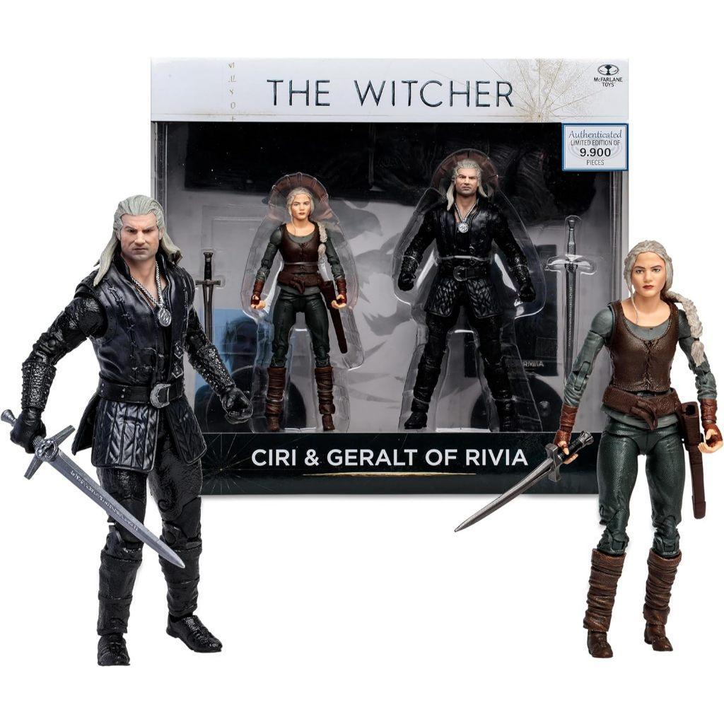 Mcfarlane Toys - The Witcher Ciri & Geralt Of Rivia (Season 3) 7In Action Figure 2Pk