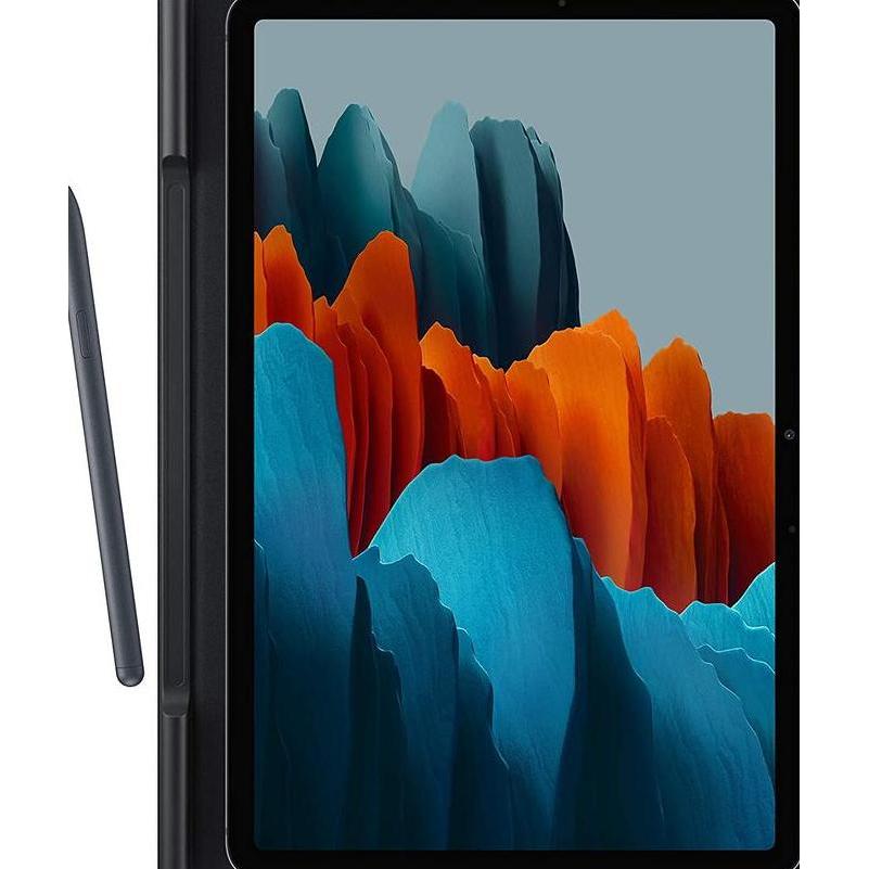 Case Samsung Tab S7 Plus 12.4 T970 T975 Flip Cover Kulit Slot Pen OEM