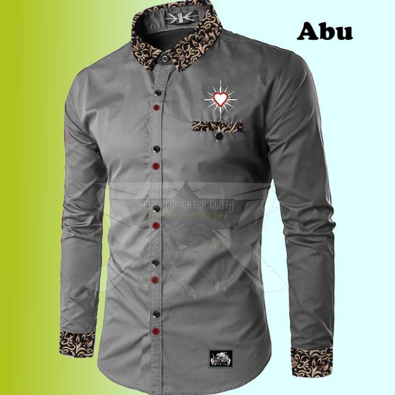 Viral gd-12 Hem Psht Lengan panjang Terbaru Hem Psht Keren Hem Psht Hem Hati Bersinar Kemeja Psht Te