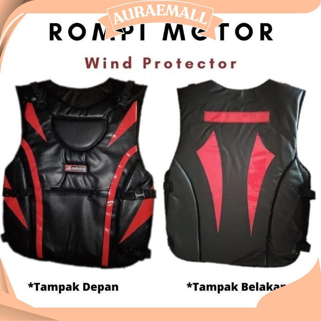 Rompi Motor Pelindung Dada Depan Belakang Ada Saku Resleting Ori