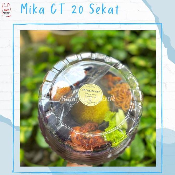 Terlaris (10 Pcs) Mika Tumpeng Mini Sekat 7 Tumini Nasi Kuning Berkat Hajatan Ulang Tahun Mika Cake 