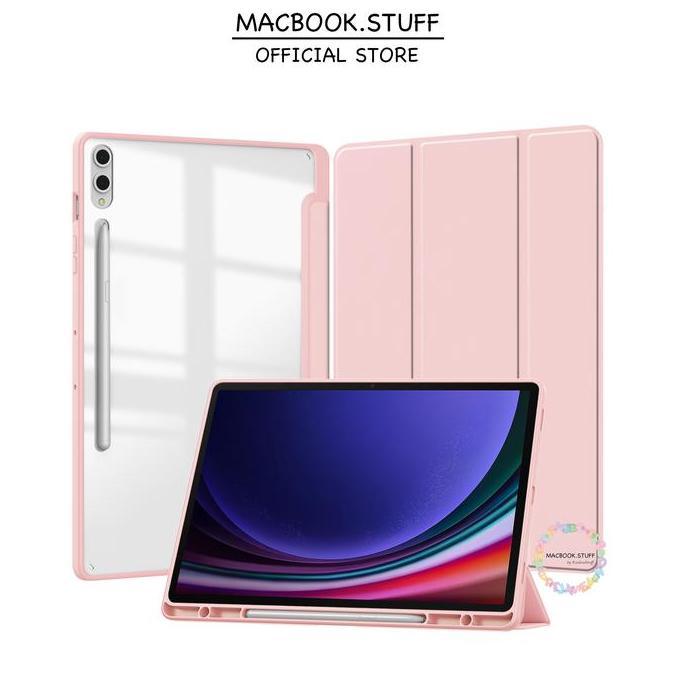 Acrylic Case Samsung With Pen Holder for SAMSUNG Tab Tablet S6 Lite A7 Lite A8 A9 A9+ Plus S9 FE