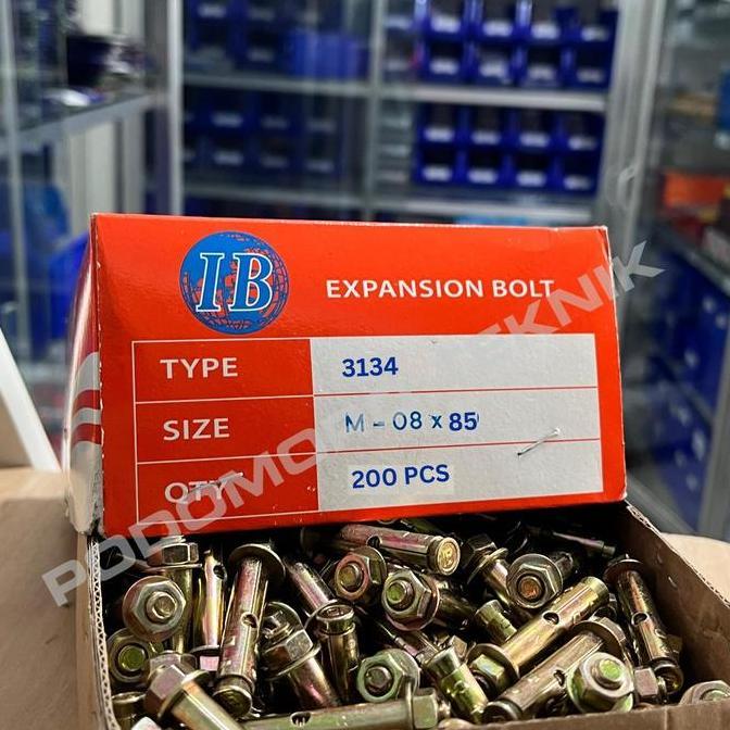 Promo 1 Box - Dynabolt M8 X 85 Tipe 3134 Kuning ( 8,5 Cm ) Dynabolt M8*85 (8.5 Cm) Cod