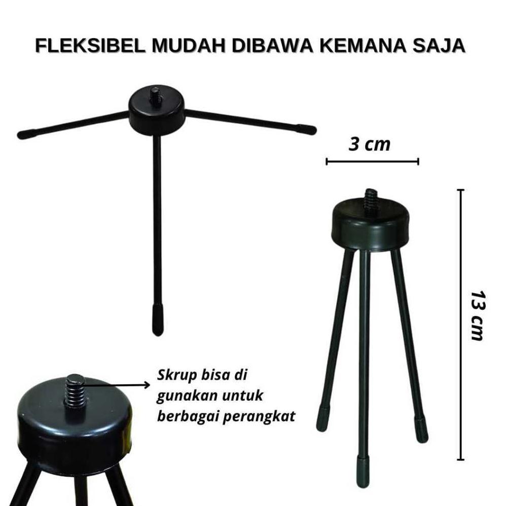 Paket Komplit Ringlight 26Cm + Tripod Meja Make Up Vlog Lampu Ringlight