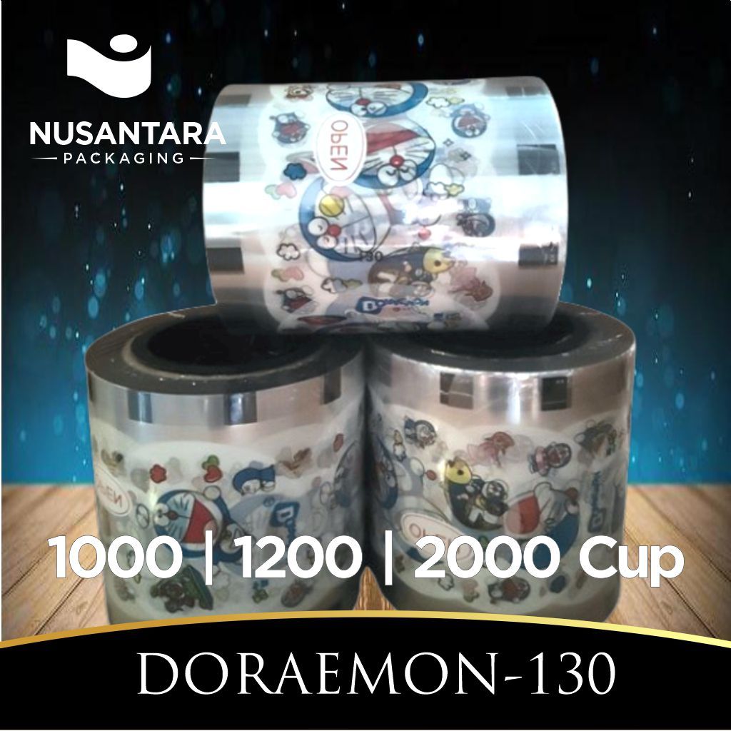 Seal Cup Plastik Lid Isi [ 1200, 2000] Motif Doraemon / Cup Sealer / Seal Cup Plastik Lid / Plastik 