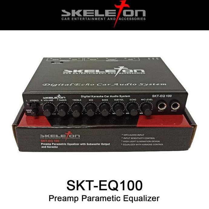 PREAMP PARAMETRIC EQUALIZER KARAOKE SKELETON ORIGINAL DAN TERPERCAYA