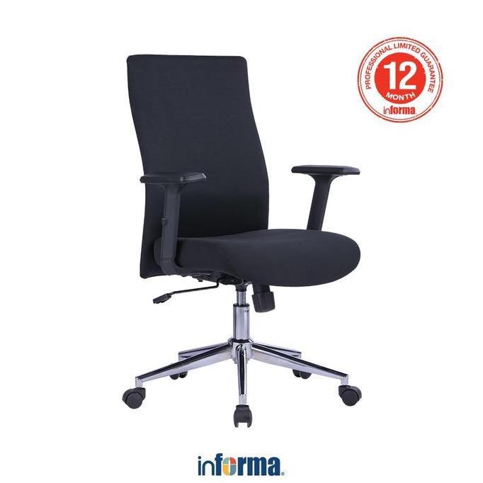 Terlaris INFORMA LUKE KURSI KANTOR SANDARAN RENDAH - HITAM