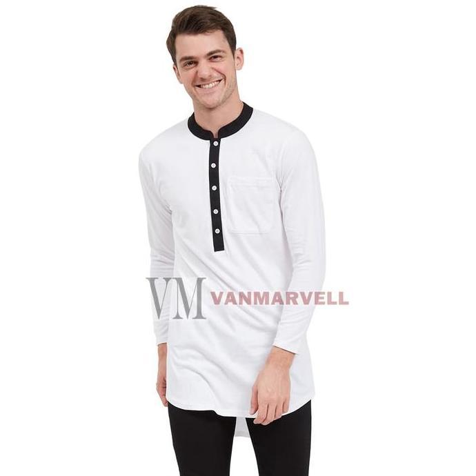 Promo VM Baju Koko JUMBO Gamis Kaos Koko Muslim Panjang COD