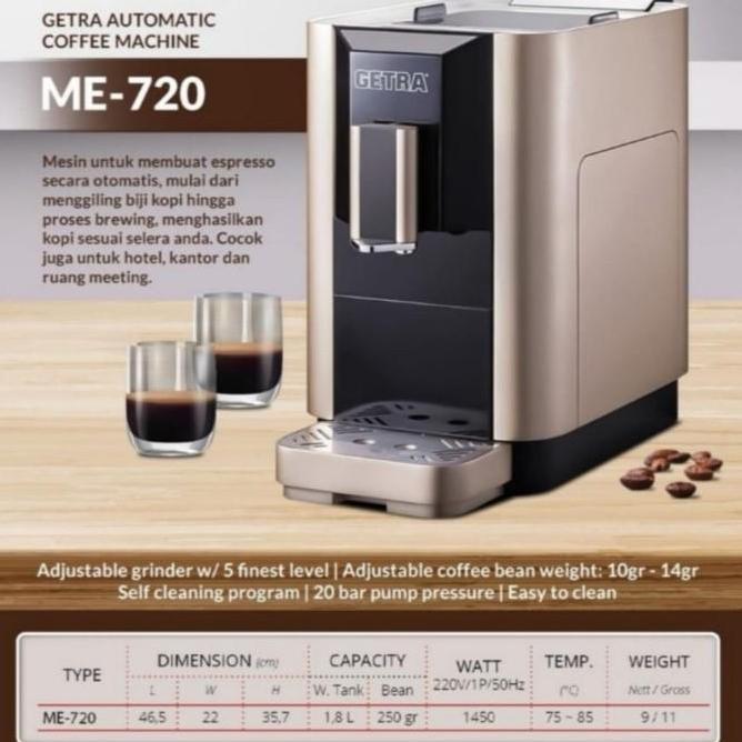 Coffee Machine Full Automatic Espresso ME-720 Kopi mesin Otomatis