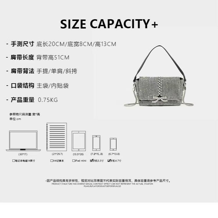 Tas Pesta 053 Mewah Wanita Full Diamond Satin