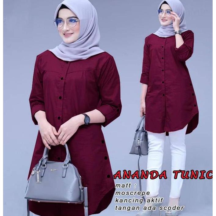 Promo Ananda Tunik - Logo Smile (LS) - Ukuran M-3XL - Matt Moscrepe COD