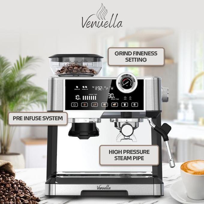 Mesin Kopi Espresso Semi Commercial Dominico 1 -  Venuella Double Boiler Espresso Machine