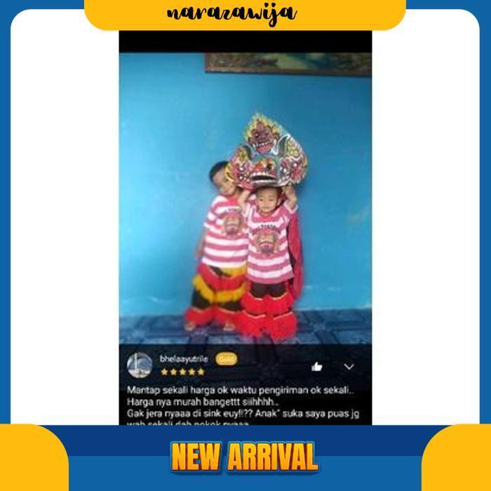 [Drs] Mainan Barongan Caplokan Spon Kuda Lumping Reog Ponorogo Rogonan Devil Jaranan Asli Yang Besar