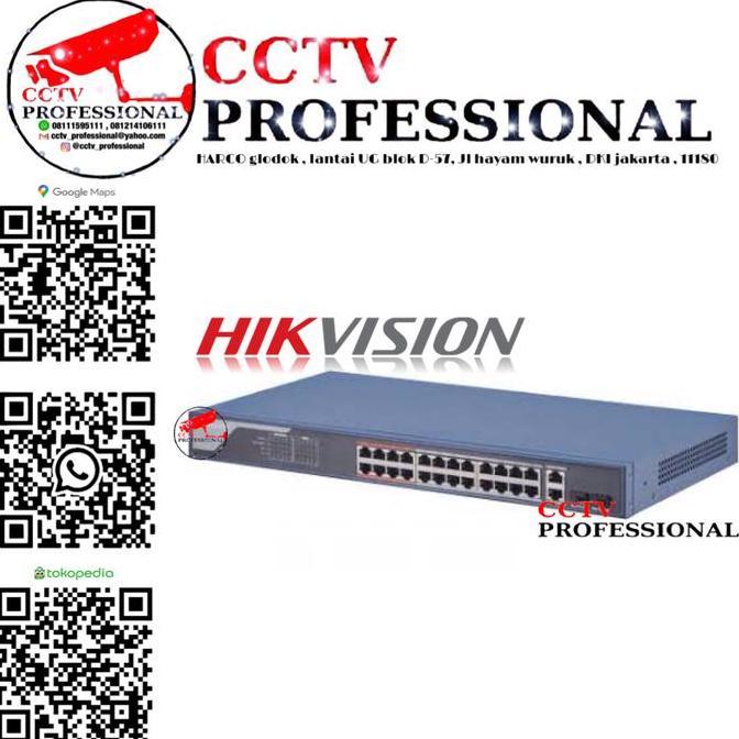 Switch PoE HIKVISION 26 port poe 24 channel