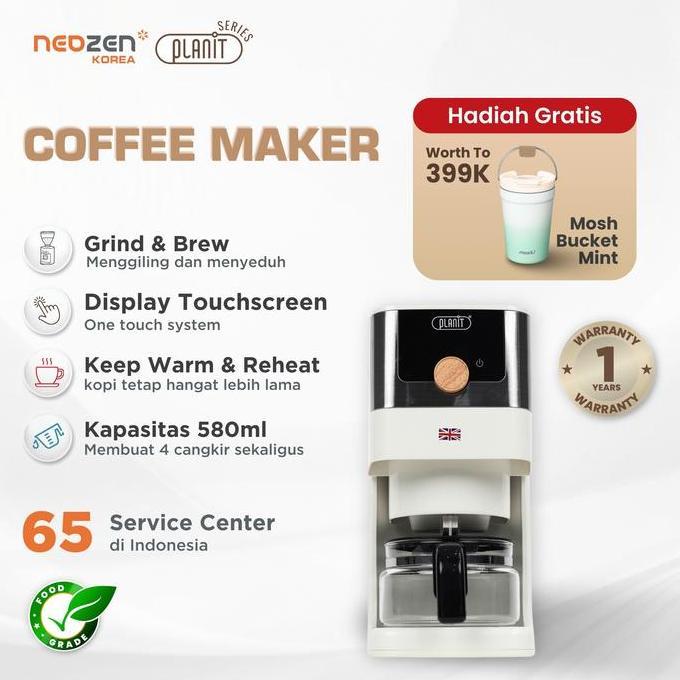 NEOZEN x PLANIT AUTOMATIC COFFEE MAKER - ALAT MESIN KOPI OTOMATIS - HOME COFFEE MACHINE - MESIN PEMB