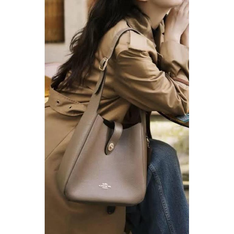 [Free Box] Hadley Convertible Crossbody Coach Bag Kulit Sintetis