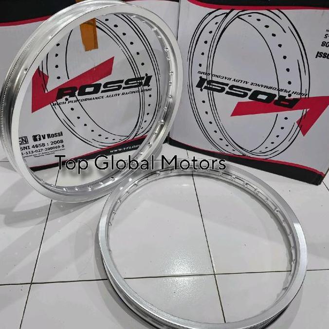 Velg VRossi Silver Ring 17 dan 18 Sepasang Semua Motor Motorcycle [terbaik]