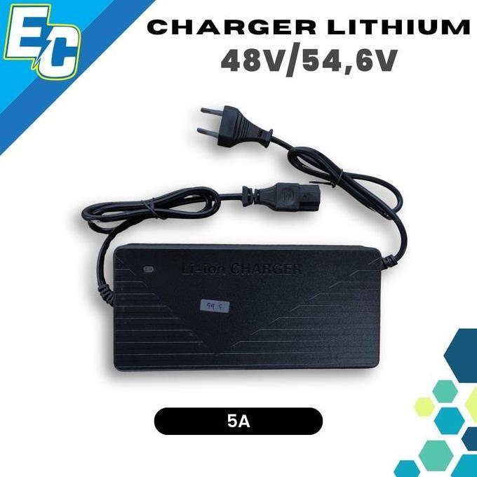 Charger Lithium 48V/54.6V 5A Dengan Fan New