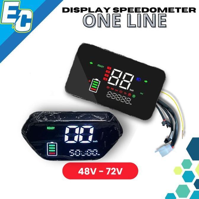 Display Speedometer Motor Listrik One Line Yxt 48V - 72V