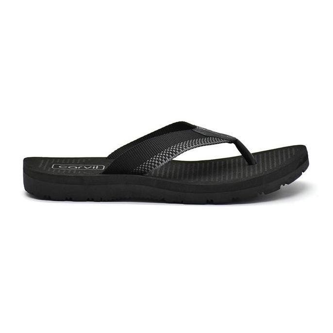 Carvil Sandal Flat Jepit Pria TEVEZ-M  . AS
