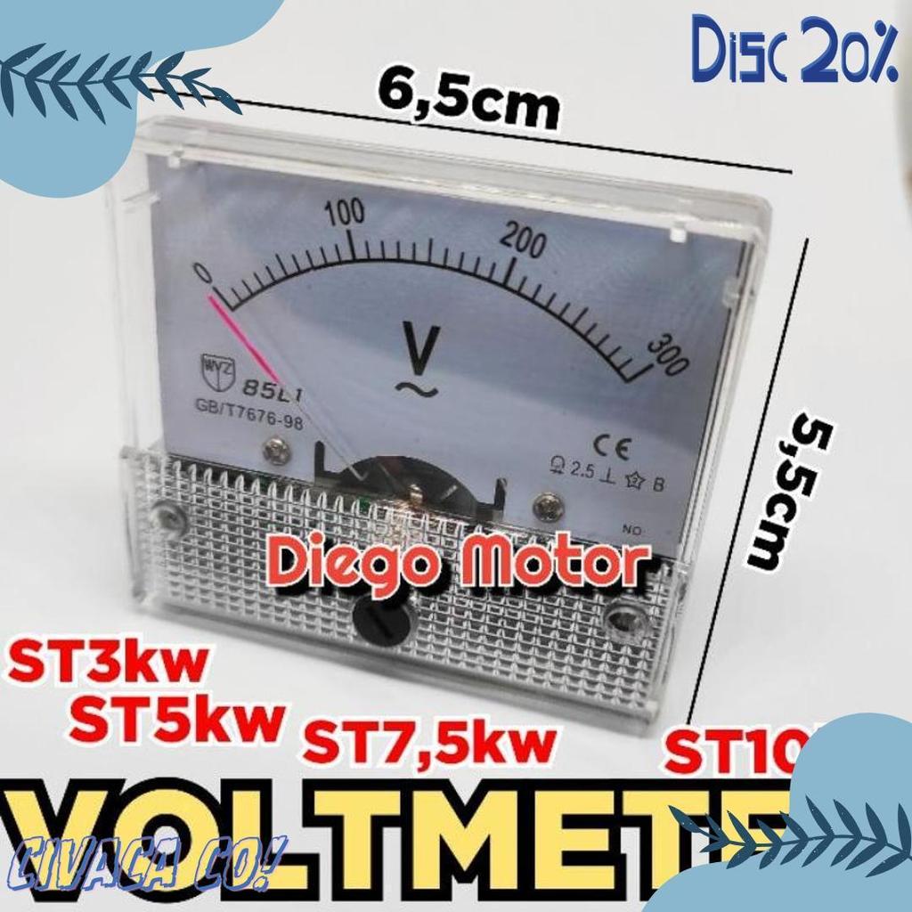 Wajib Punya St3 St5 St7,5 Voltmeter Pengukur Voltase Arus Tegangan Listrik Mesin Dinamo Genset Alter