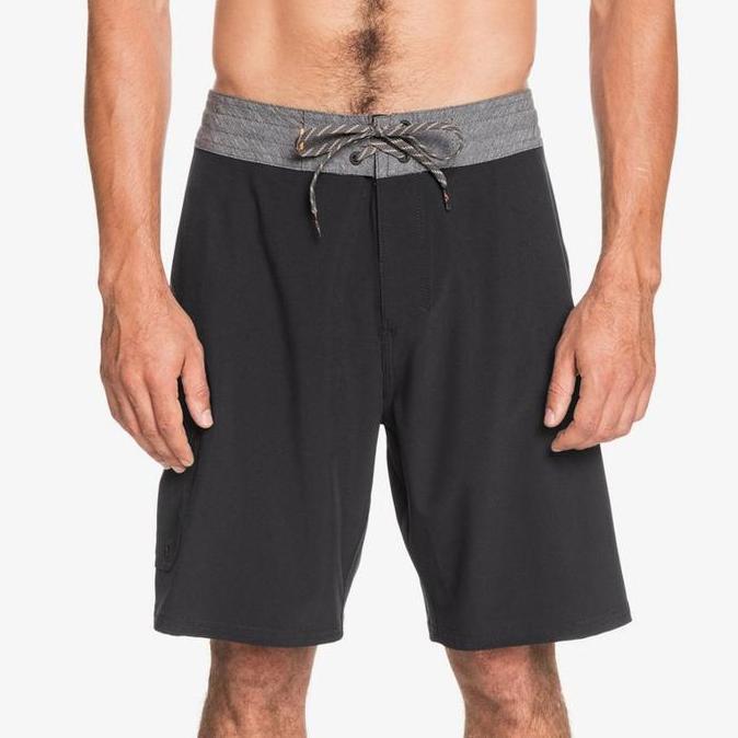 Promo Celana Pendek QUIKSILVER Waterman Angler 20 Boardshorts Black ORIGINAL COD