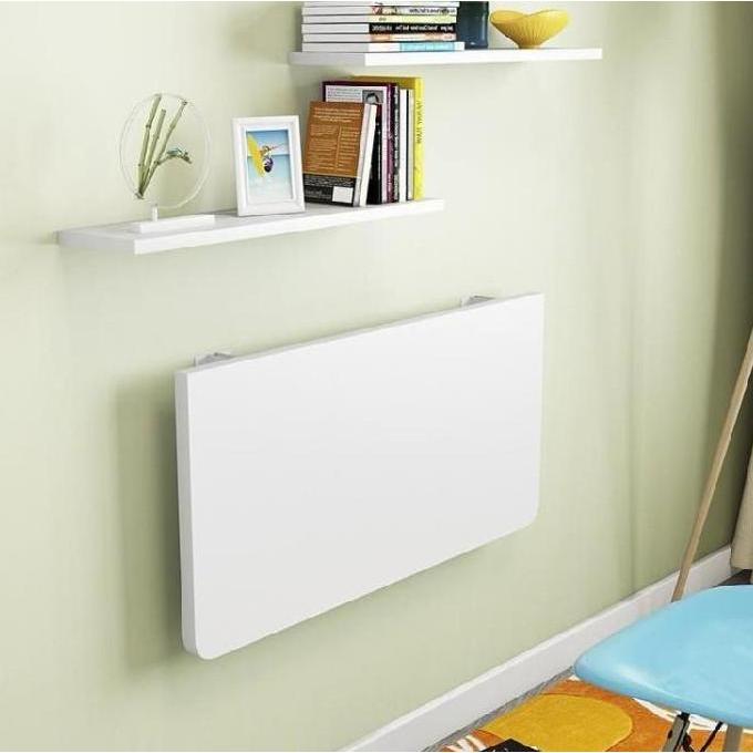 PREMIUM Meja Lipat Dinding Rak Papan gantung Ambalan Laptop Printer Pc KS