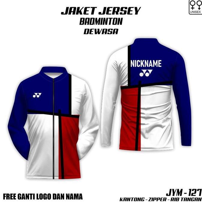 Viral Jaket zipper Jersey badminton malaysia olympic kaos baju olah raga bulu tangkis terbaru