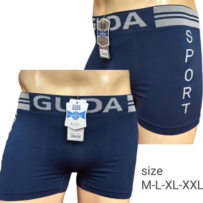 Promo Paket Usaha 12 pcs Boxer Rajut Guda Celana Dalam Pri Pakaian Dalam Pria Poliester Polos Setrip